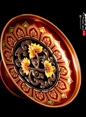 速发浩宇佛具财金碟花果盘佛前供佛合神水果莲供盘贡品盘包邮