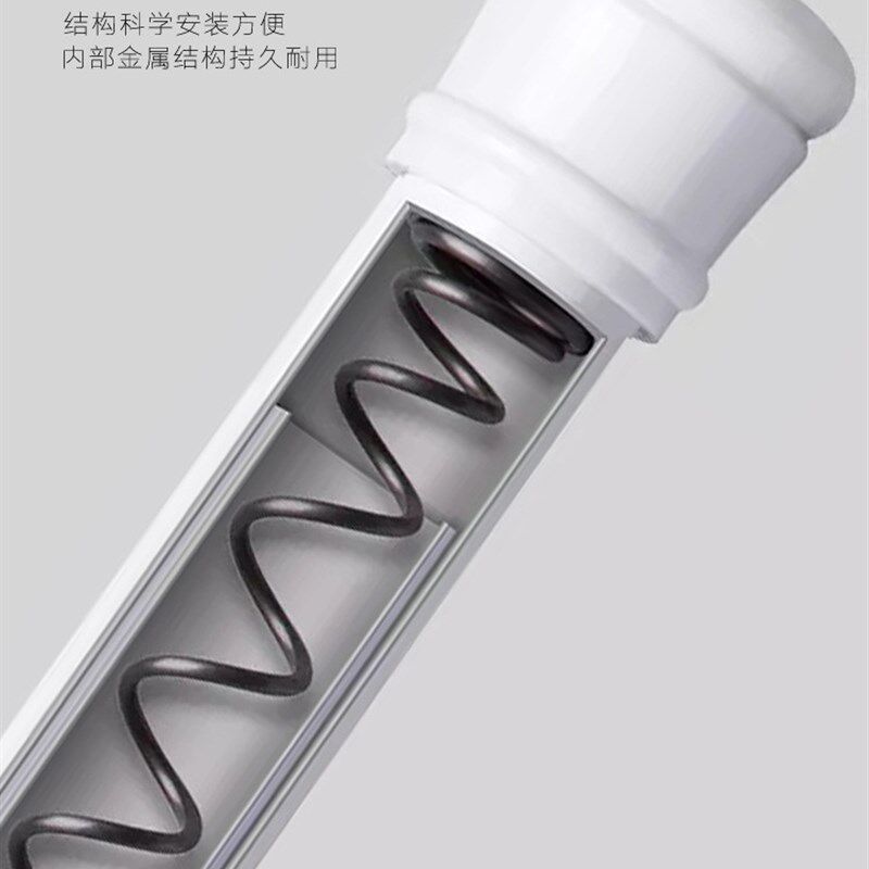 速发可不租房窗柜免打孔伸缩杆浴帘晾衣架弯曲衣帘批锈钢的超长超