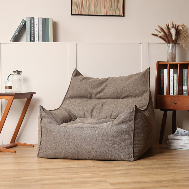 速发人人沙发单懒豆厅落地日式榻榻米台躺卧小户型卧室客袋躺椅