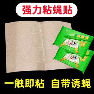 速发强力粘蝇纸蝇蝇贴家用粘蝇板市场饭店苍苍捕捉神器苍诱蝇捕沾