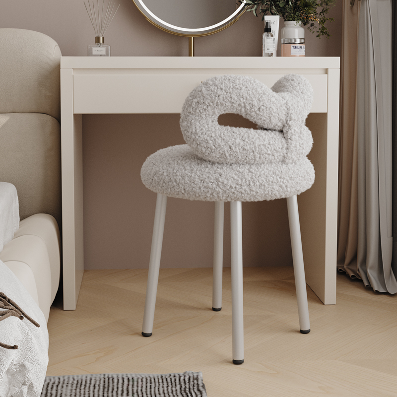 速发家妆椅生卧妆梳室台椅子化用凳子靠背蝴蝶椅简约美甲椅