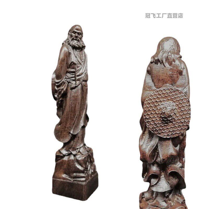 速发沉香像工艺厅摆件客品观音菩萨佛木红木刻文玩核桃手把件