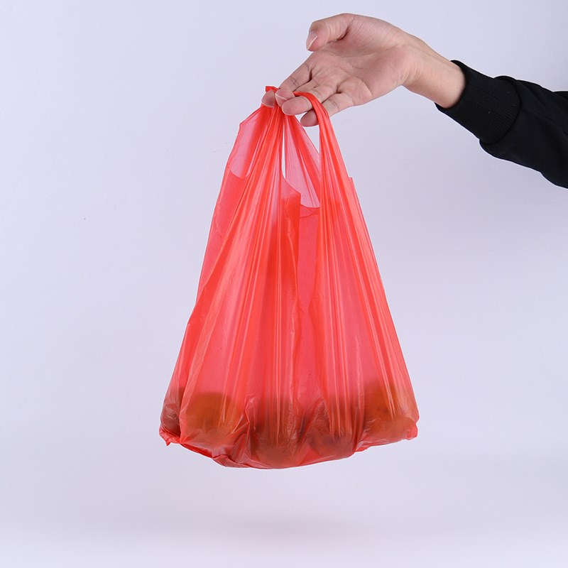 现货速发一次性红色塑料袋子胶袋牛皮纸袋