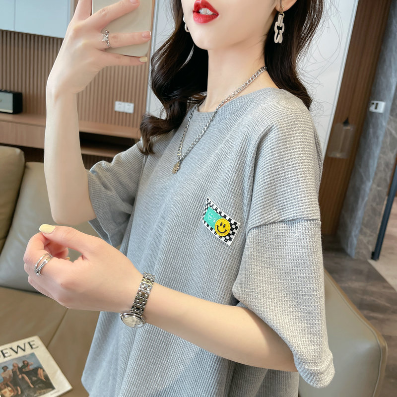 速发大码装华夏格t恤夫装2025新衣宽松韩版小个子百搭上款潮