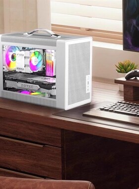 速发未知玩面ti0x手提机箱matx黑色机箱桌家机箱动力火车机箱