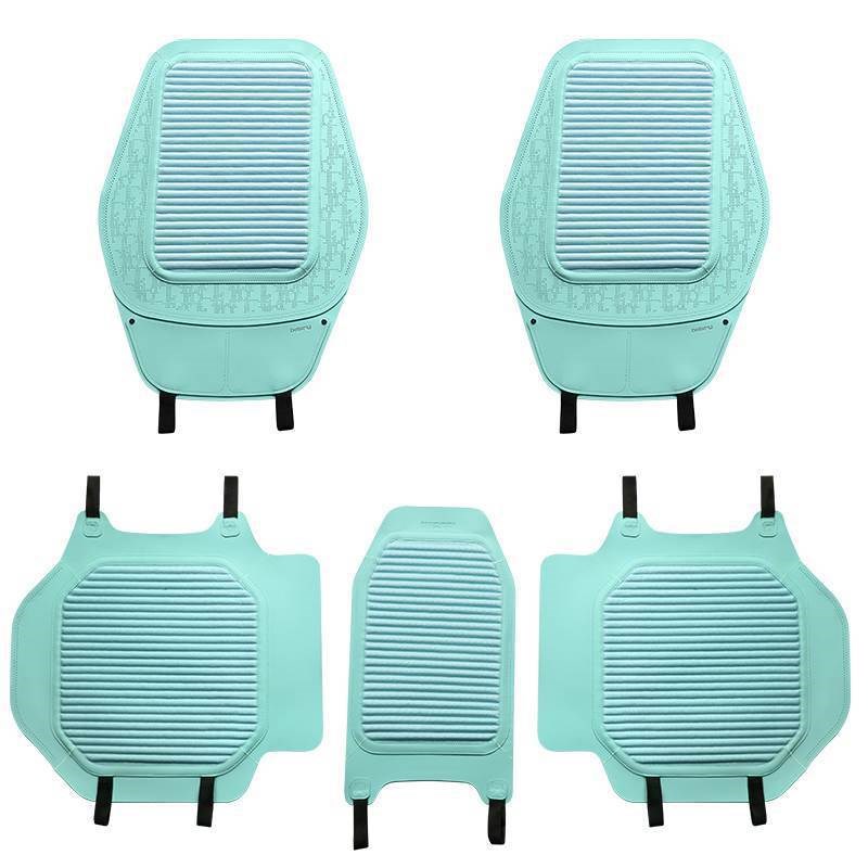 汽车坐垫荞麦壳四季通用养生亚麻三件套夏季透气凉垫单片清香座垫