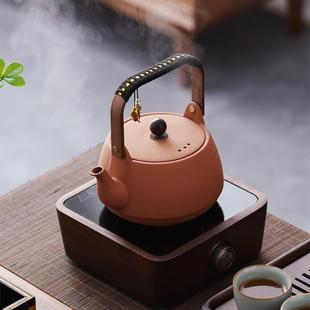 大口2号1000ml烧茶壶家用提梁煮茶烧水壶电陶炉煮茶炉茶具 紫砂