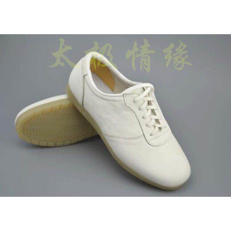 十四年老店 太极鞋男女真皮牛筋软底武术 练功夫打拳休闲 运动春