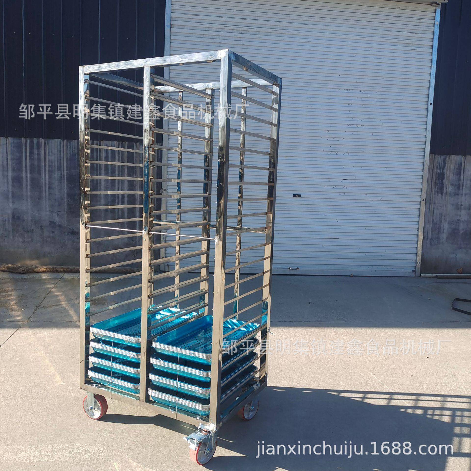 不锈钢烘干架子车椰果冷冻周转车馒头蒸箱小推车