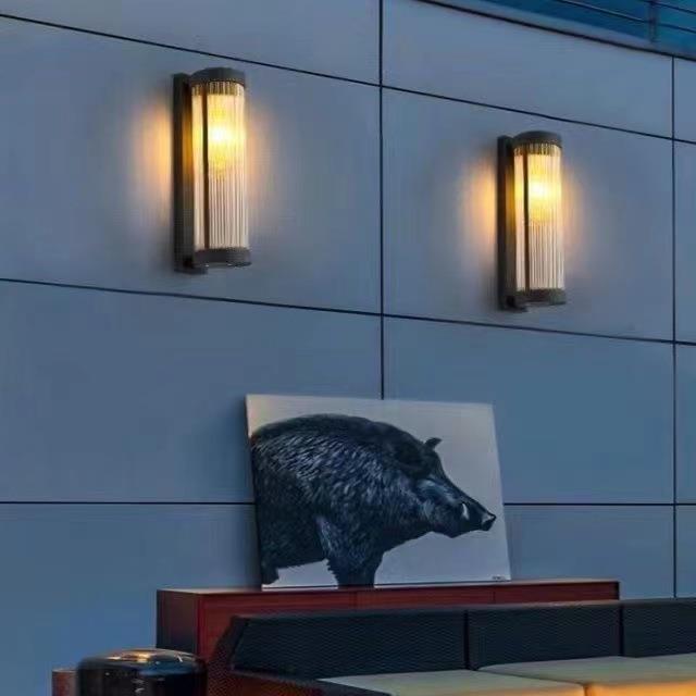 太阳能壁灯户外防水庭院别墅外墙壁灯门前灯民宿露台花园水晶壁灯