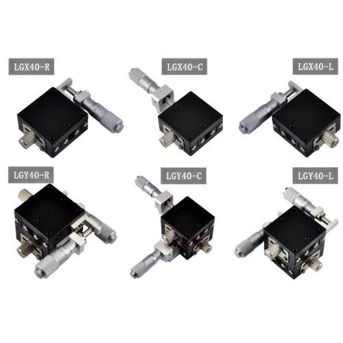 X轴LGX40-LLGX40-RLGX40-C钢条滚珠型手动平台，手动滑台