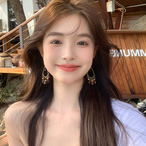新中式复古流苏耳环女