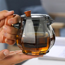 家用客厅泡茶壶带过滤可加热煮茶壶绿茶专用煮茶 耐热玻璃茶壶套装