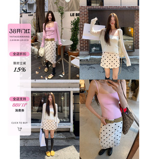 牙套大汪 【miu点啵啵】2025超火短裙万人迷系列雪纺波点长半裙