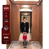 暗夜香风 100羊毛 圈圈纱 牙套大汪 异形扣 小香外套