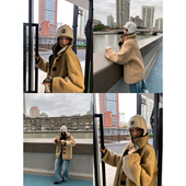 牙套大汪 两面穿羊羔毛拼接皮毛一体外套 西班牙爱人 同L