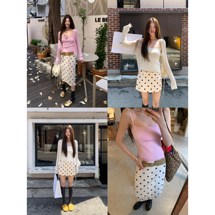 牙套大汪 2025超火短裙万人迷系列雪纺波点长半裙 miu点啵啵