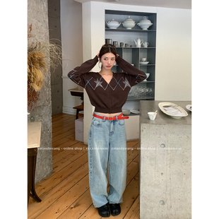 型好到爆炸水洗设计感牛仔裤 牙套大汪 日常穿版 现货 奶裁牛牛