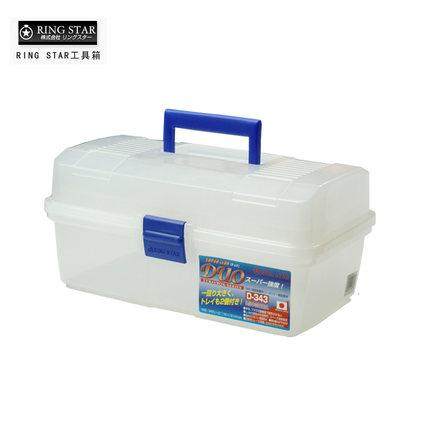 木工工具 收纳 环保耐摔零件盒D-343透明塑胶日本RING STAR堤旁树