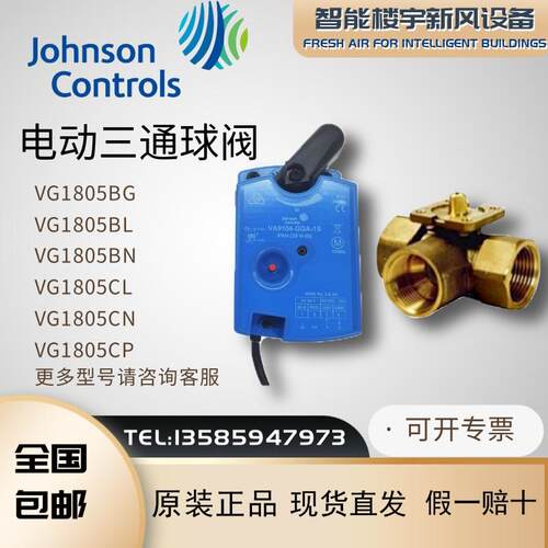 江森VG1805BG BL BN CL CN CP电动三通DN15 20球阀VA9104-GGA-1S