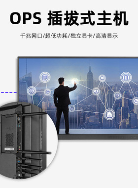 i5-1340P-8+256G拔插式ops高清13代迷你电脑主机通用教学一体机