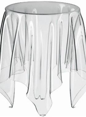 亚克力Essey幽灵桌创意咖啡魔术桌布家居圆形水晶桌角边茶几