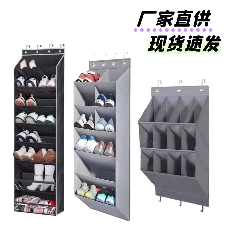 热销款多功能门后储物挂袋现代简约壁挂式鞋袋多层杂物整理收纳袋