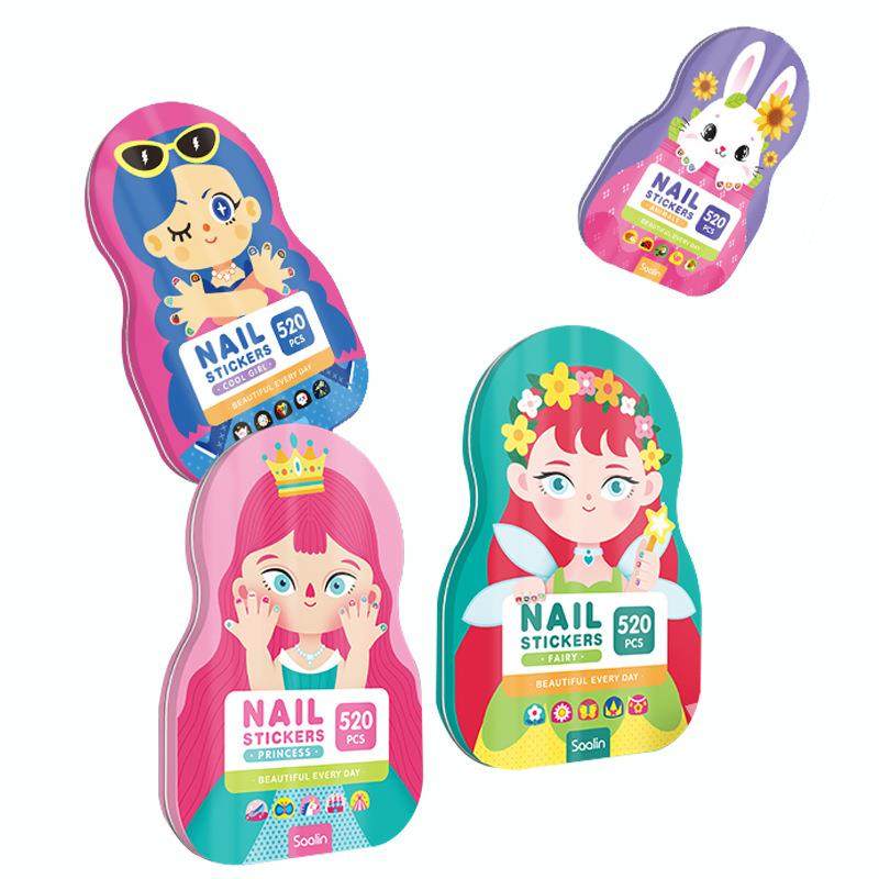 SAALN女孩安全美甲贴宝宝指甲贴片防水可撕贴纸女童装饰玩具,玩具/童车/益智/积木/模型,其它玩具,淘宝优惠券,粉丝福利购,淘宝优惠卷