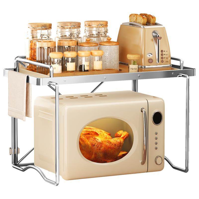 Ins风厨房多功能置物架韩式微波炉烤箱架子餐盘调料收纳落地桌,厨房/烹饪用具,抹布架/厨房清洁收纳架,淘宝优惠券,粉丝福利购,淘宝优惠卷