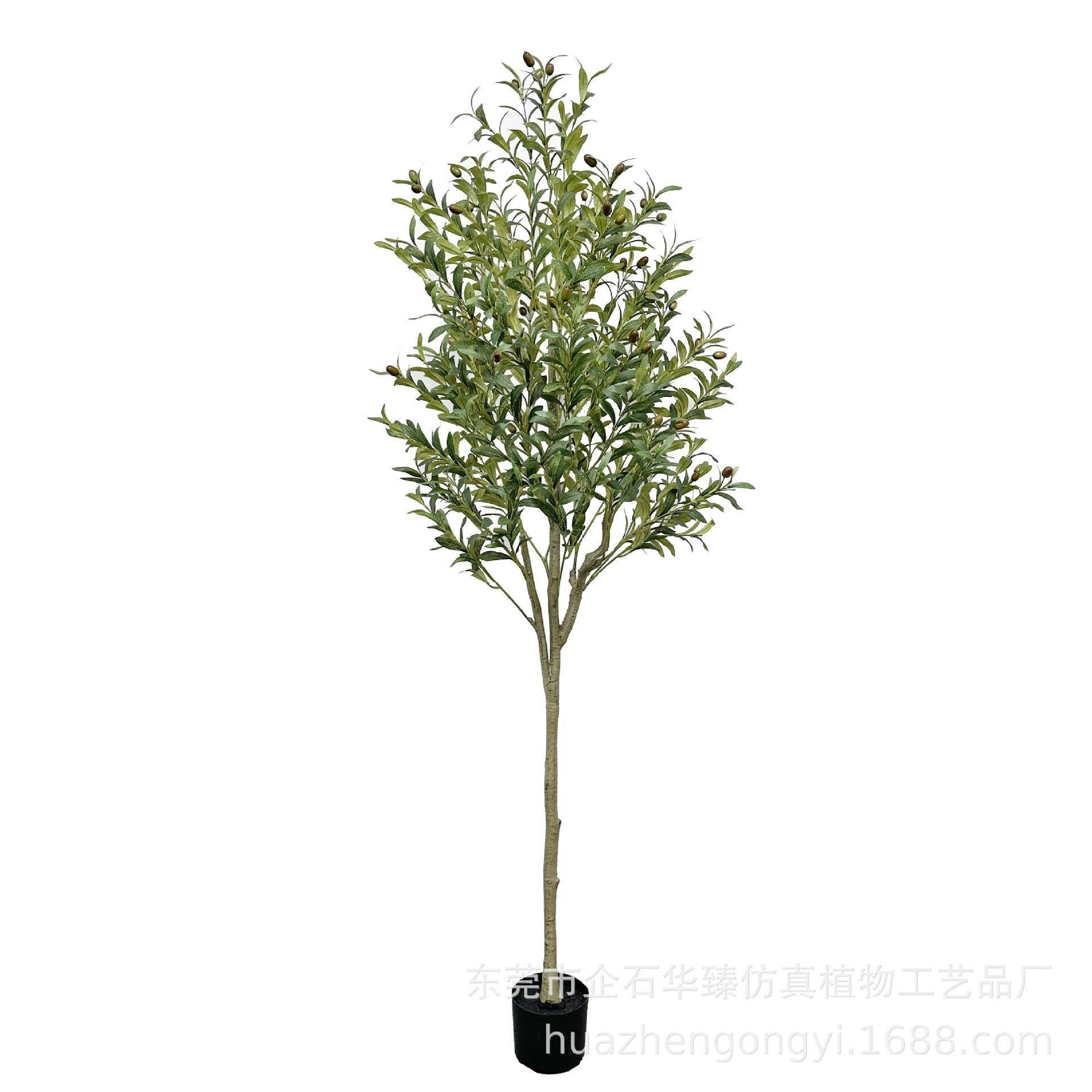 爆款仿真绿植橄榄树可拆装水果树家居客厅室内落地人造假树