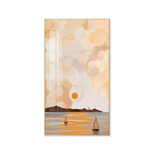 现代简约玄关过道装饰画抽象风景大尺寸落地挂画沙发背景墙壁画