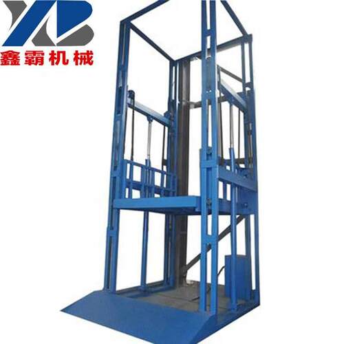 定制导轨式升降机二层三层厂房仓库电动液压升降货梯简易货梯