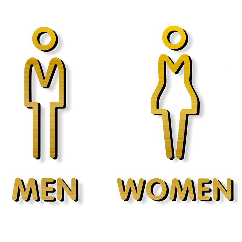 家定制亚克力卫生间标志牌厂C男女厕所标识W提示牌O洗手间LOG门牌