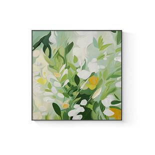 抽象派花卉客厅装饰画彩色艺术感沙发背景墙落地画高级感走廊挂画