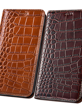 适用Realme真我 Neo 8手机壳真皮保护套鳄鱼纹翻盖支架全包真我 15 Pro