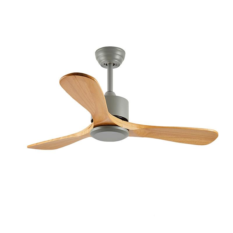 客厅风灯北欧现简约实扇木变频吊灯家扇用餐厅灯卧室一代体电扇灯