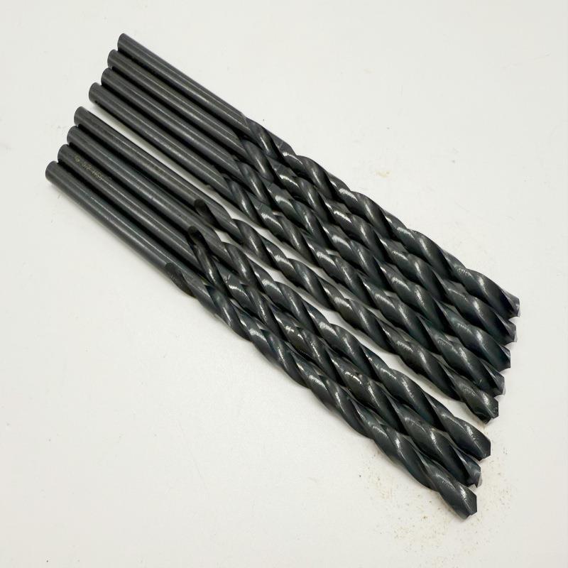品黑钻头色标准加长钻WNEQ6542高速钢直麻柄花钻头1-1牌6mm