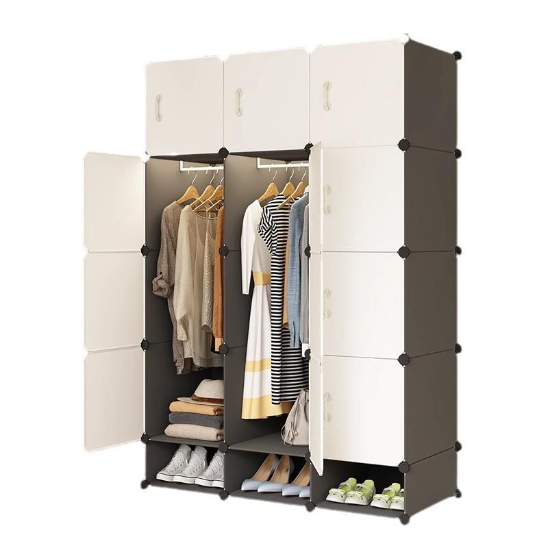 简易衣柜卧租室家衣柜-245用组装小用衣橱出房经型单人布衣柜小户