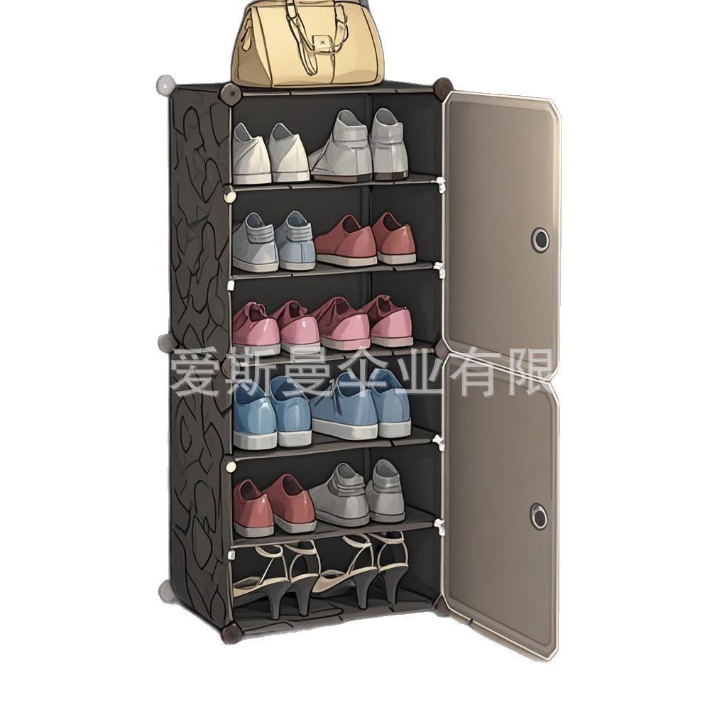 加厚明鞋盒透鞋塑料收纳盒鞋盒防尘防潮宿收塑料衣柜纳柜柜家用简