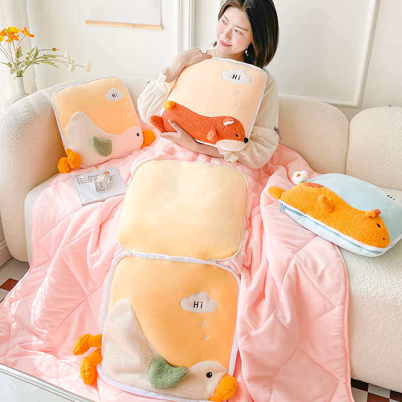 办公室抱枕被子两用午睡神器车载空调毯子二合一折叠车用枕头夏季,居家布艺,抱枕被,淘宝优惠券,粉丝福利购,淘宝优惠卷