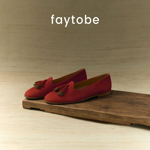 faytobe如意流苏平底鞋