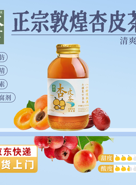 【清爽款】敦幸杏皮茶甘肃特产天然健康植物饮料果味熬煮270ml*6