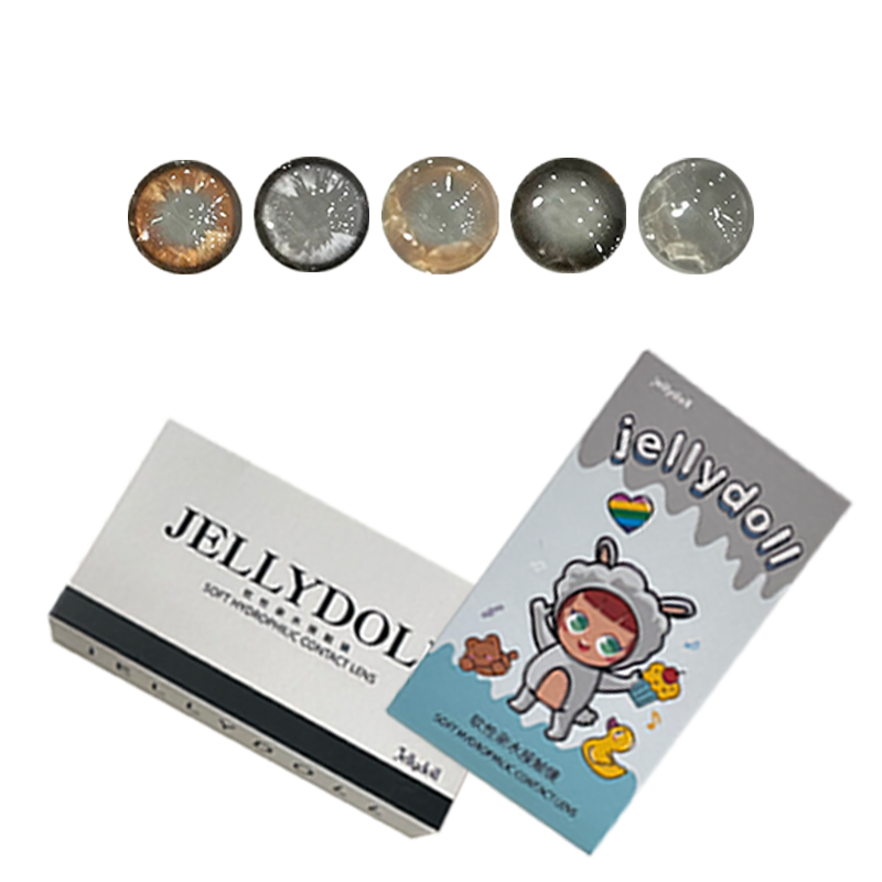 jellydoll半年抛可可球玉蓝青花龙井绿鎏金蛋黄茶叶蛋黑糖糯美瞳