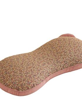 leke-554双层纱碎花熊猫荞麦芯枕学枕生成人儿头童家用可拆洗