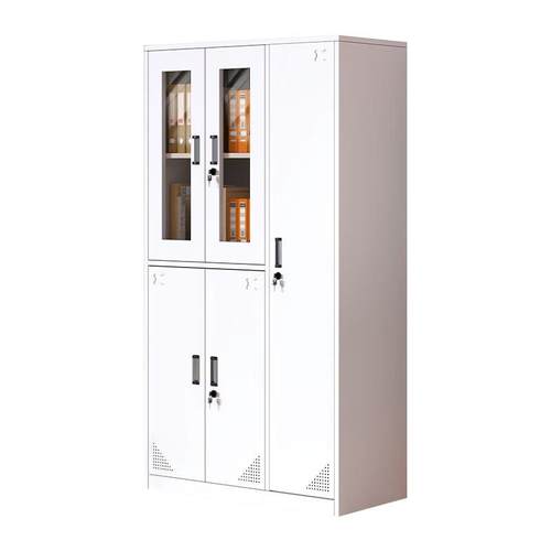 办公宿舍铁皮更衣柜员工职工带锁储物柜存包柜寄存箱柜碗柜鞋柜子