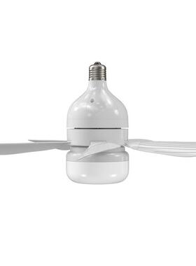 折叠扇多叶e风27口球泡风扇灯客厅室灯le卧dfanlamp吊螺扇灯