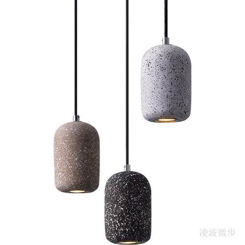北欧水泥吊灯橱窗吧台服装店单头装饰个性创意卧室床头吊灯