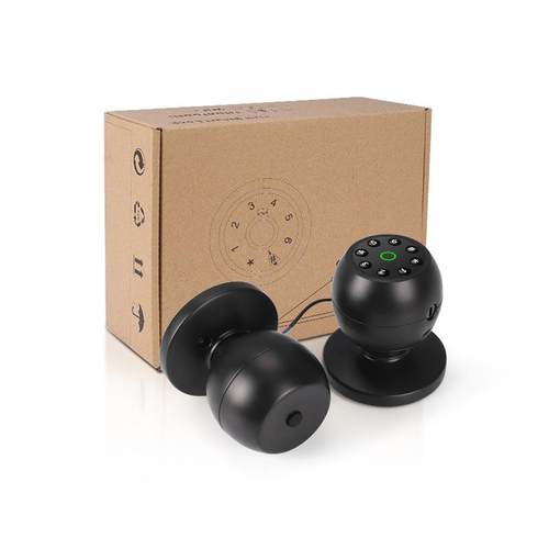 球形智能锁半导体指纹识别密码锁智能锁钥匙锁智能家用球形机械锁