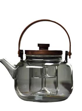 玻璃茶壶蒸茶壶中式陶静炉煮0004茶简约家器用小电型茶炉音养生花