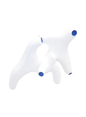 现代简约白色蓝色抽象几何拐角创意个性小众样板间售楼处桌面摆件